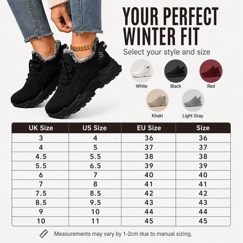 🔥Räumungsverkauf🔥 Warme Wintersneaker aus Strick für Damen