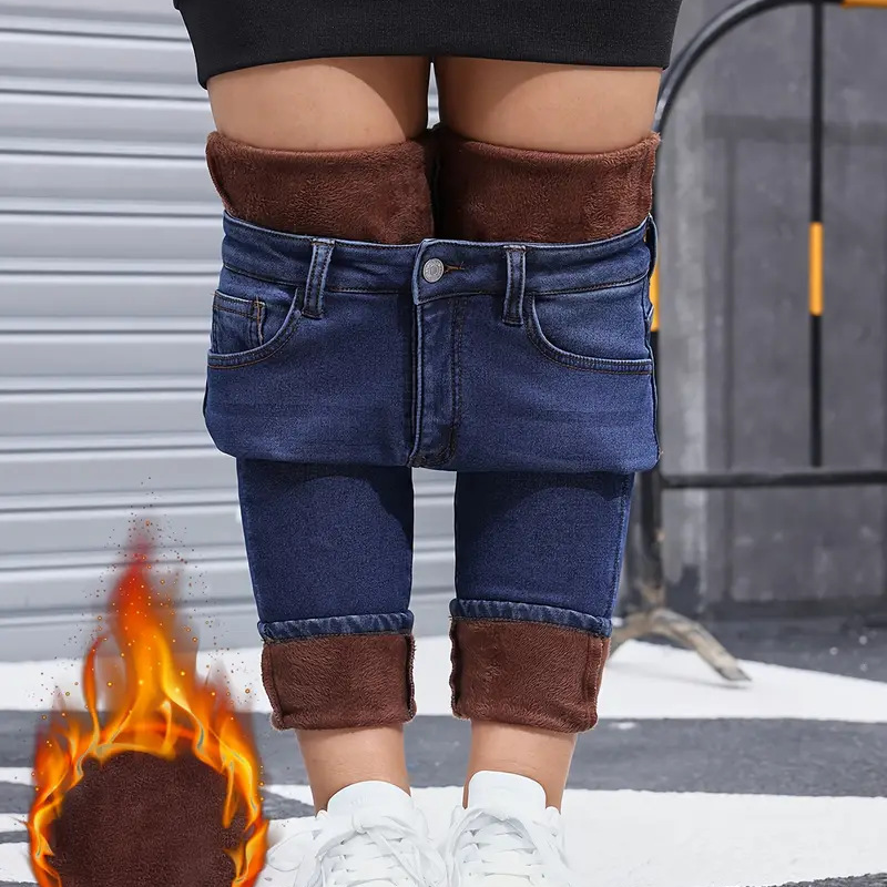 👖 50% Rabatt | Kuschelige Wärme & High-Stretch-Komfort – Gefütterte Skinny-Jeans