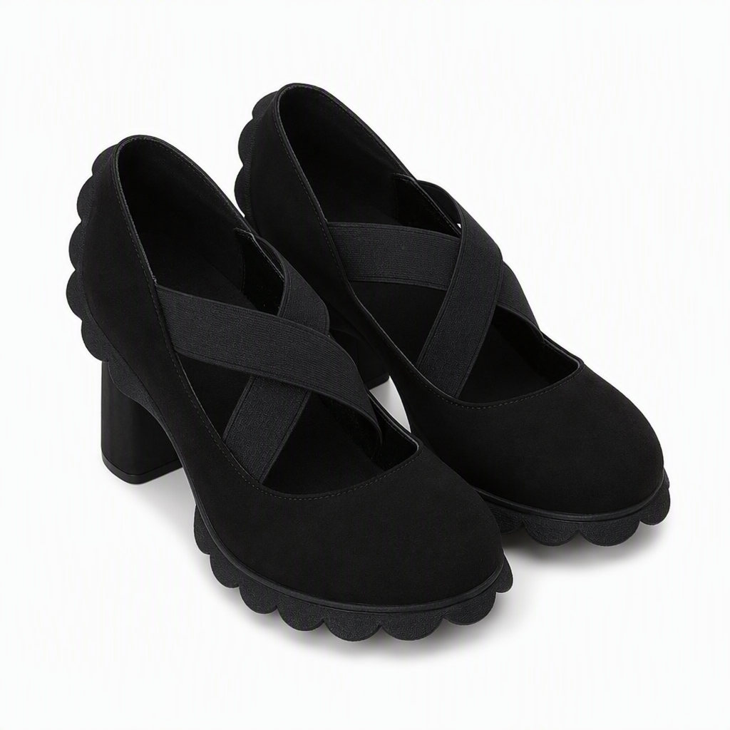⌛Zeitlich begrenzt – 50% Rabatt!!!🎉👠Mary-Jane-Schuhe für Damen mit runder Spitze, überkreuzten Riemen, Blockabsatz, Plateau und Cut-Out-Ausschnitten, hochhackig