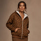 🐆 Damen Hoodie mit Reißverschluss und Leopardenmuster – Lässig, bequem & immer passend
