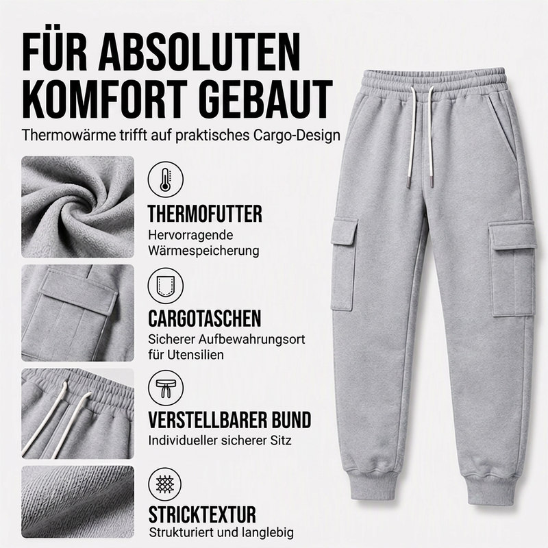 📢🎉50%Rabatt!!!🛍️✨Locker sitzende Cargo-Jogginghose für Herren mit Kordelzug