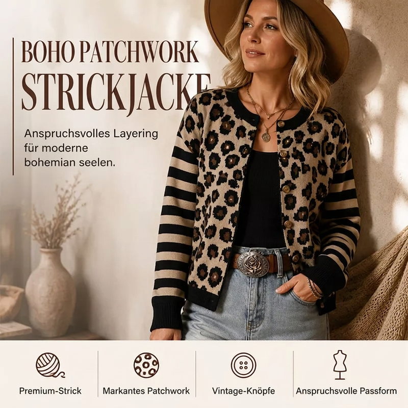 🔥Beliebtes Produkt ！✨Leoparden-Strickjacke für Damen