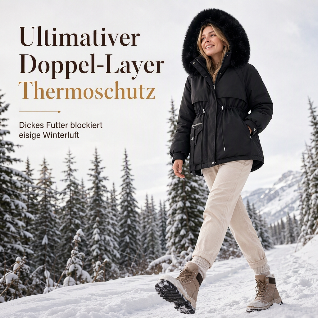 🔥🎁Winterneuheit – über 60.000 Mal verkauft!🎉🧥Winterliche Kunstfell-Parka für Damen
