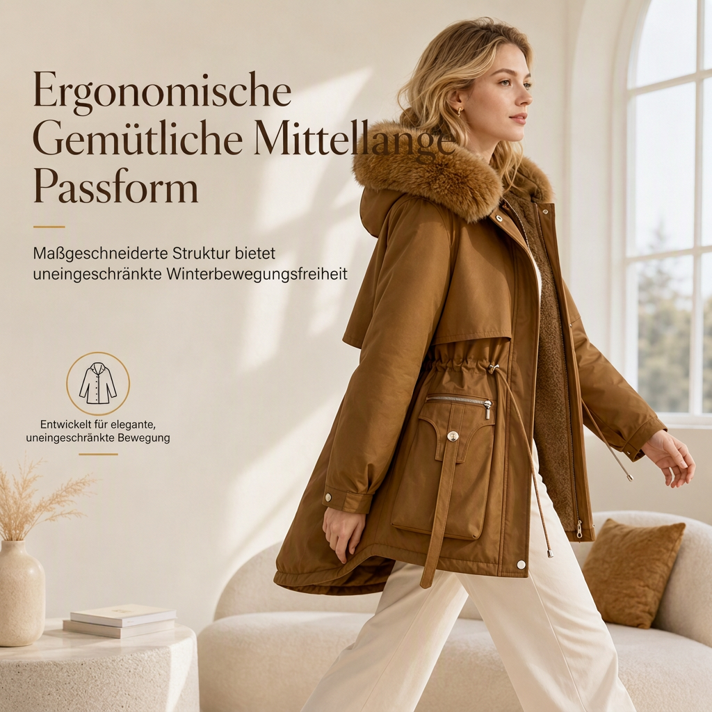 🔥🎁Winterneuheit – über 60.000 Mal verkauft!🎉🧥Winterliche Kunstfell-Parka für Damen