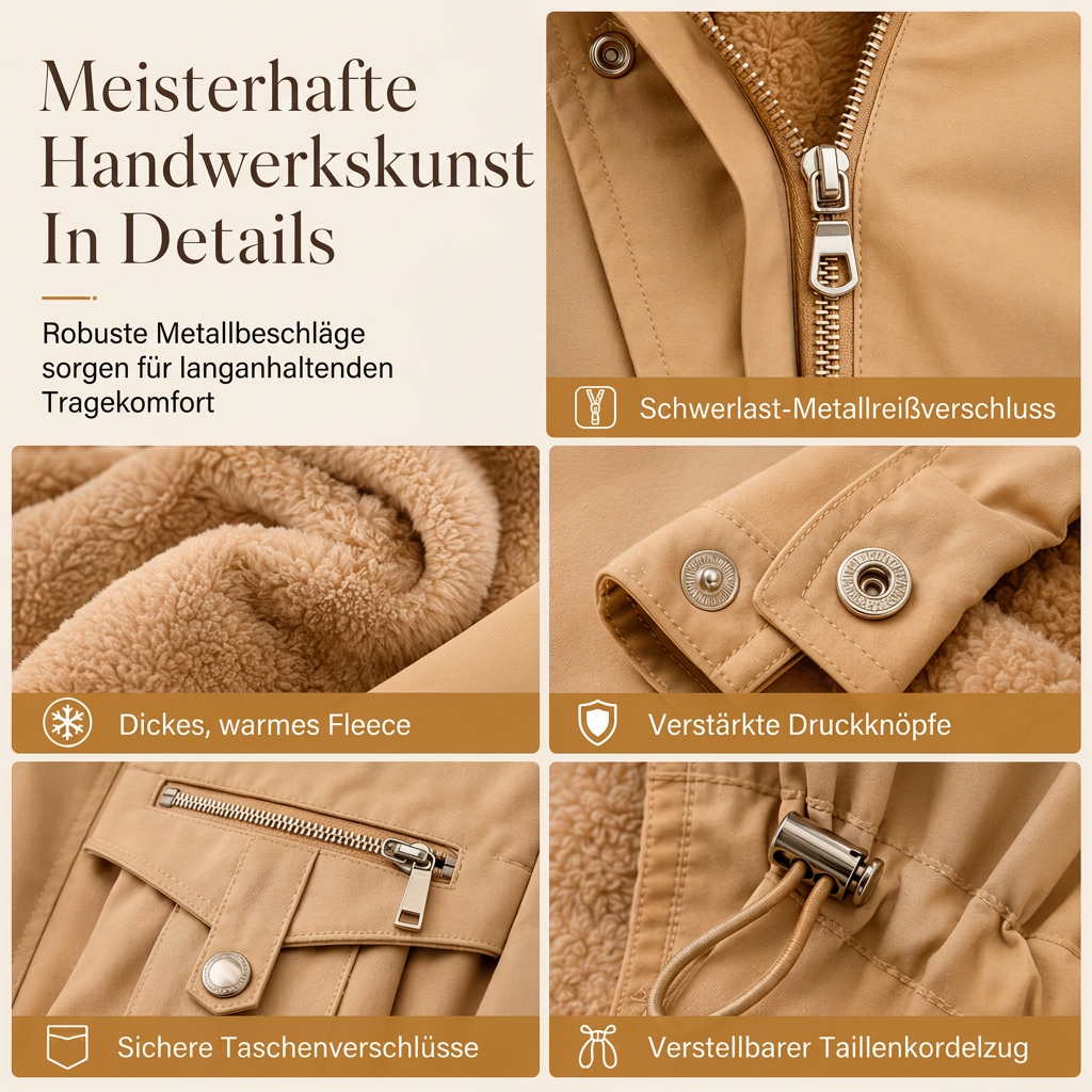 🔥🎁Winterneuheit – über 60.000 Mal verkauft!🎉🧥Winterliche Kunstfell-Parka für Damen