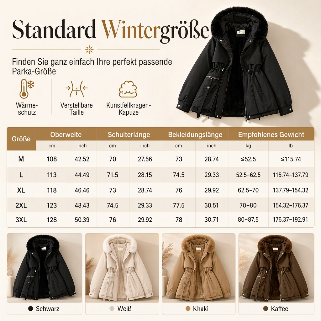 🔥🎁Winterneuheit – über 60.000 Mal verkauft!🎉🧥Winterliche Kunstfell-Parka für Damen
