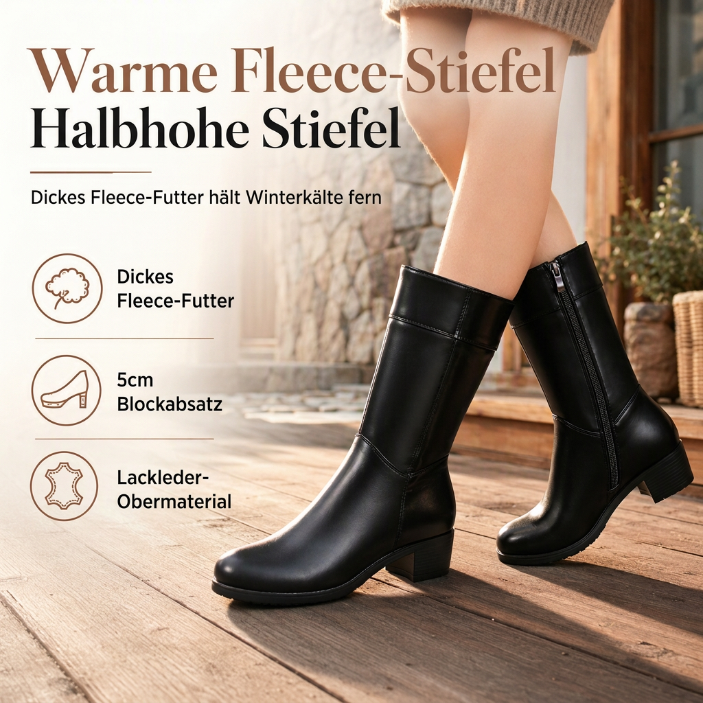 🔥 50% Rabatt – Nur heute💥 Gefütterte Winterstiefel für Damen