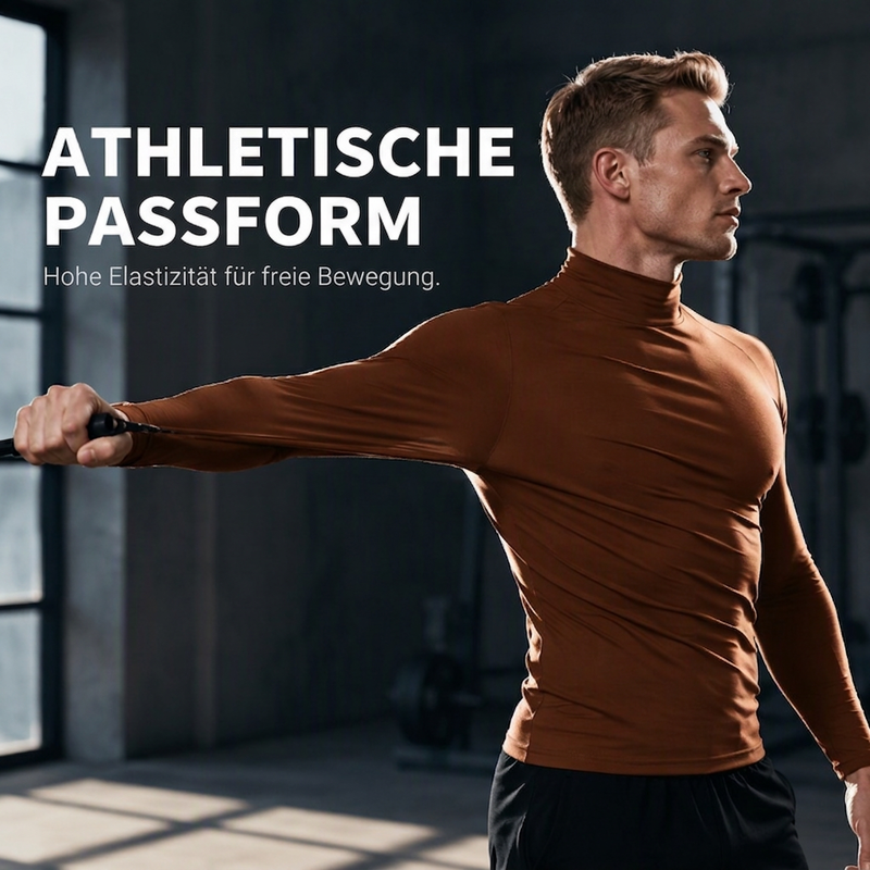 📊 Über 200.000 Verkäufe – Dankeschön mit 50% Rabatt! Herren Slim-Fit Rollkragenoberteil