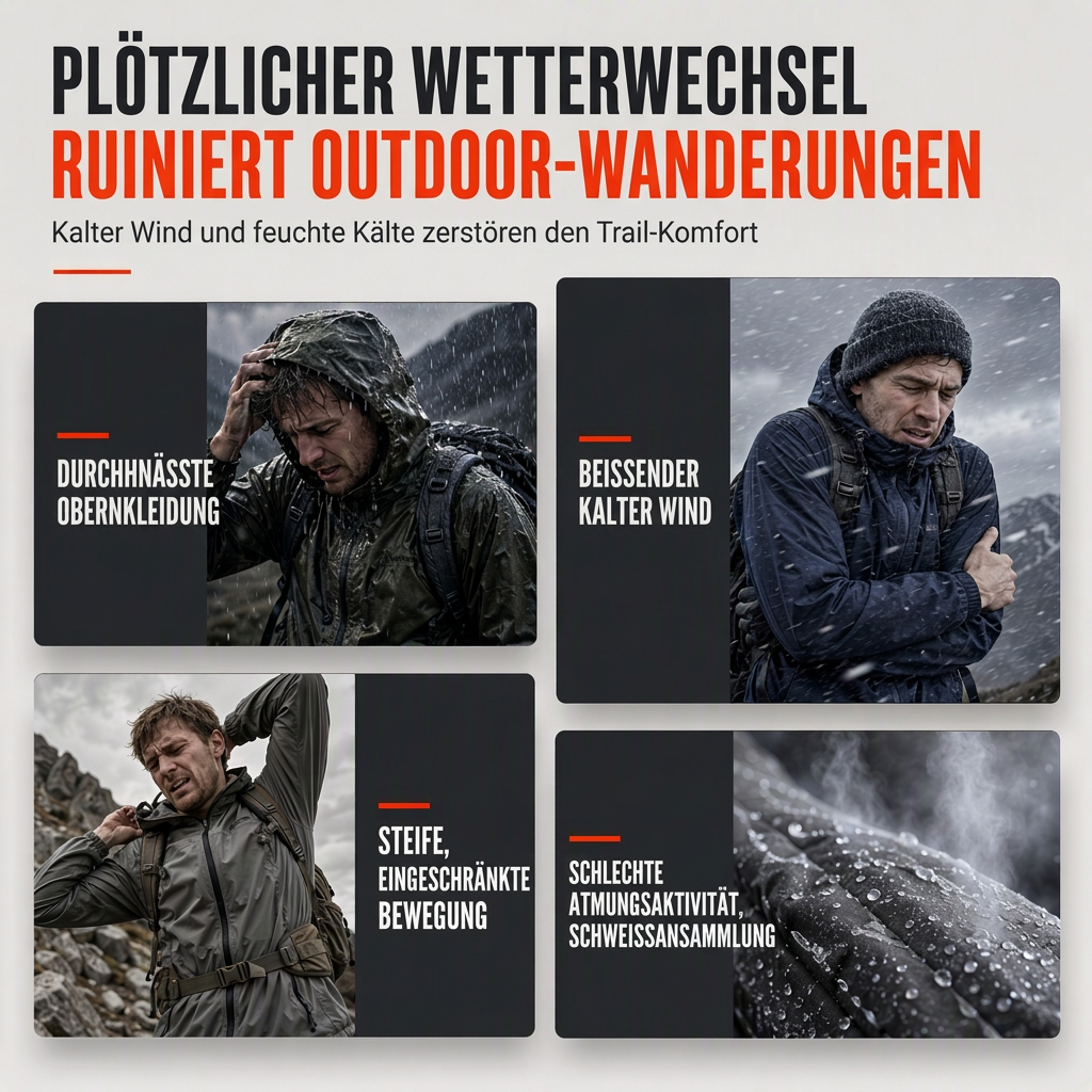 💎🔥 Bestseller –  Herren-Outdoor-Windjacke mit abnehmbarer Kapuze