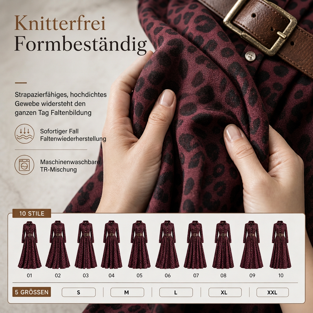 📢🎉50%Rabatt!!!🛍️🍂 Plus-Size-Kleid im französischen Vintage-Karomuster – Feminin, bequem & immer passend