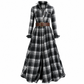 📢🎉50%Rabatt!!!🛍️🍂 Plus-Size-Kleid im französischen Vintage-Karomuster – Feminin, bequem & immer passend