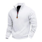 Herren-Pullover mit Stehkragen und Viertelreißverschluss