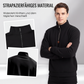 Herren-Pullover mit Stehkragen und Viertelreißverschluss