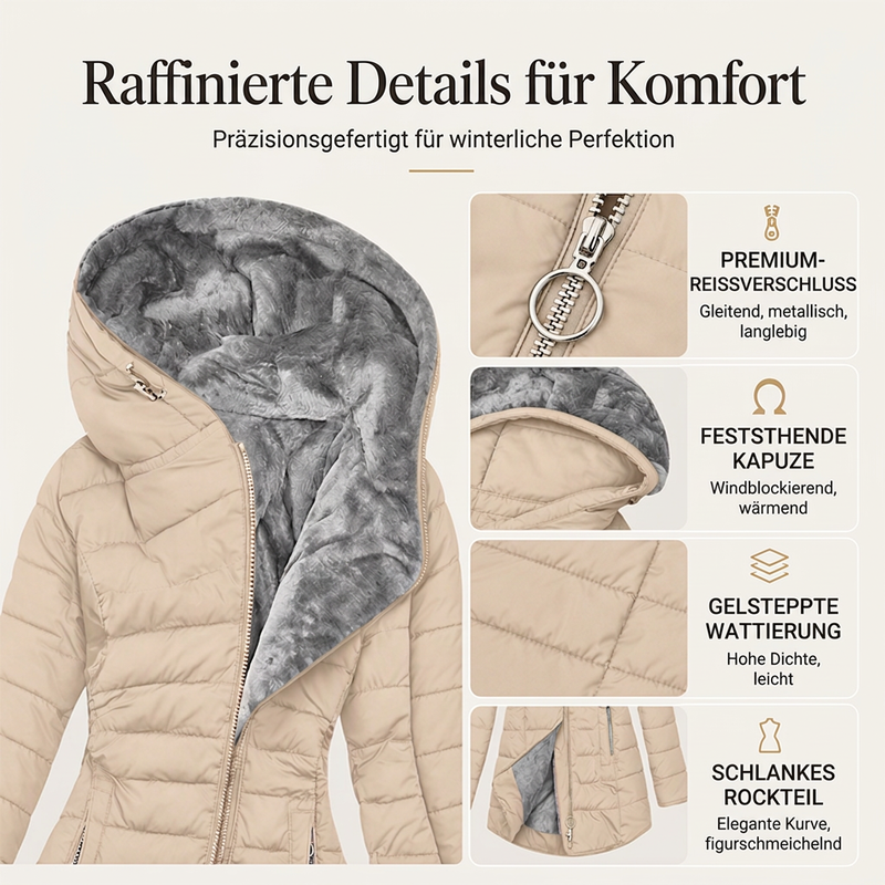 📢🎉50%Rabatt!!!🛍️✨Damen-Wintermantel mit Kapuze und Isolierung