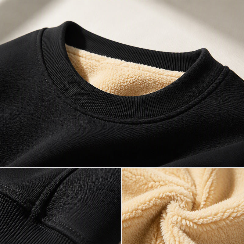 🔥Räumungsverkauf🔥Herren-Sweatshirt mit Fleecefutter und Rundhalsausschnitt