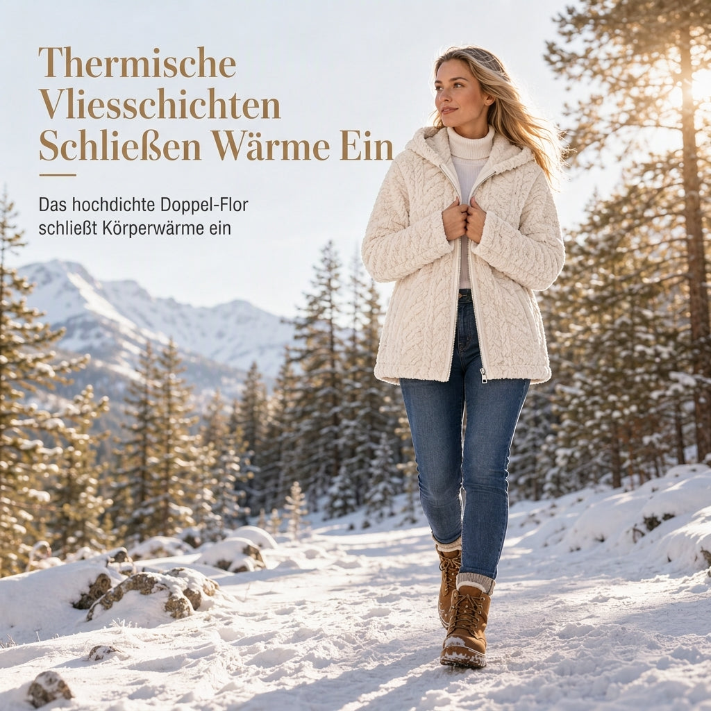 🙌 70% Wiederkaufquote – Qualität überzeugt! Lässiger, einfarbiger Plüschcardigan für Damen