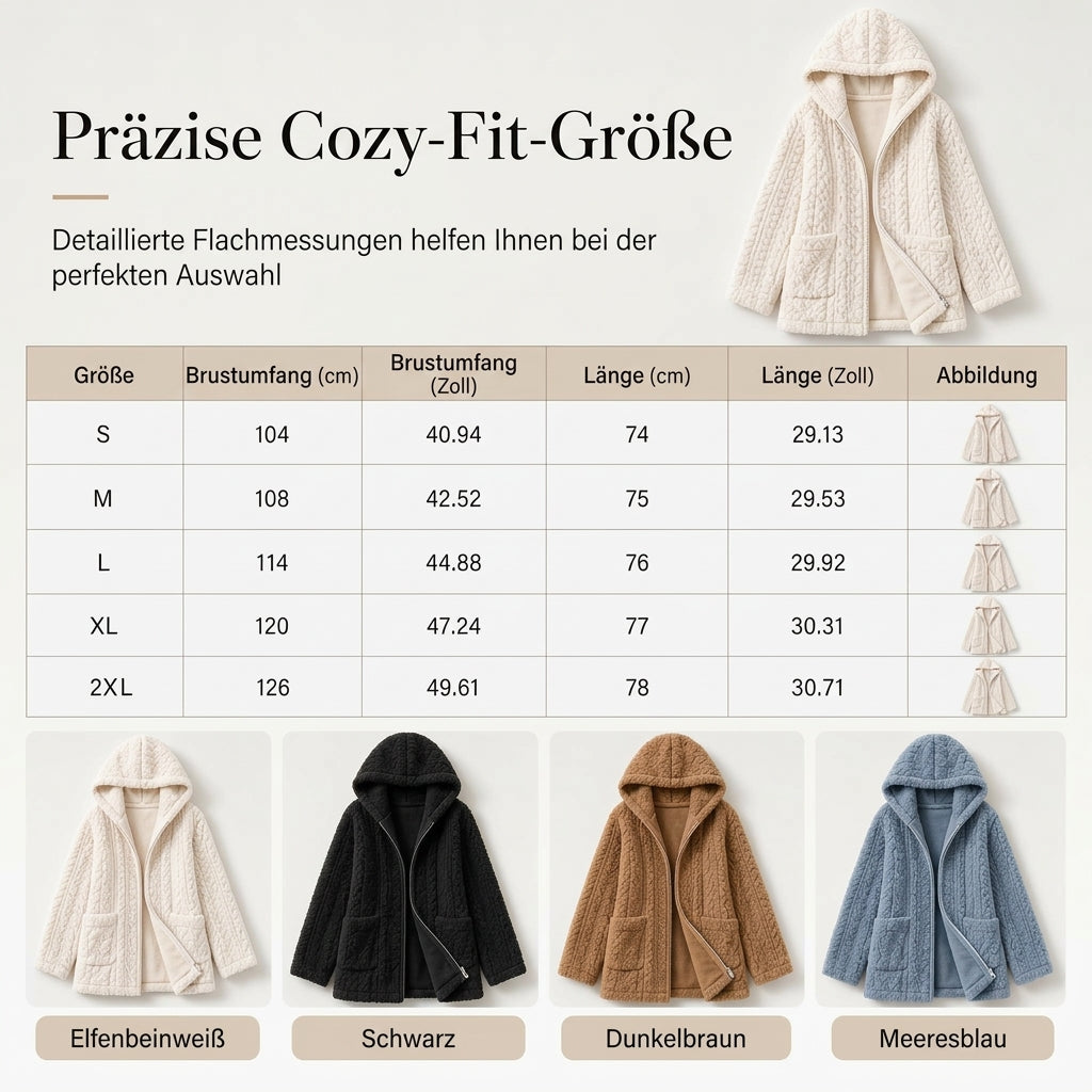 🙌 70% Wiederkaufquote – Qualität überzeugt! Lässiger, einfarbiger Plüschcardigan für Damen