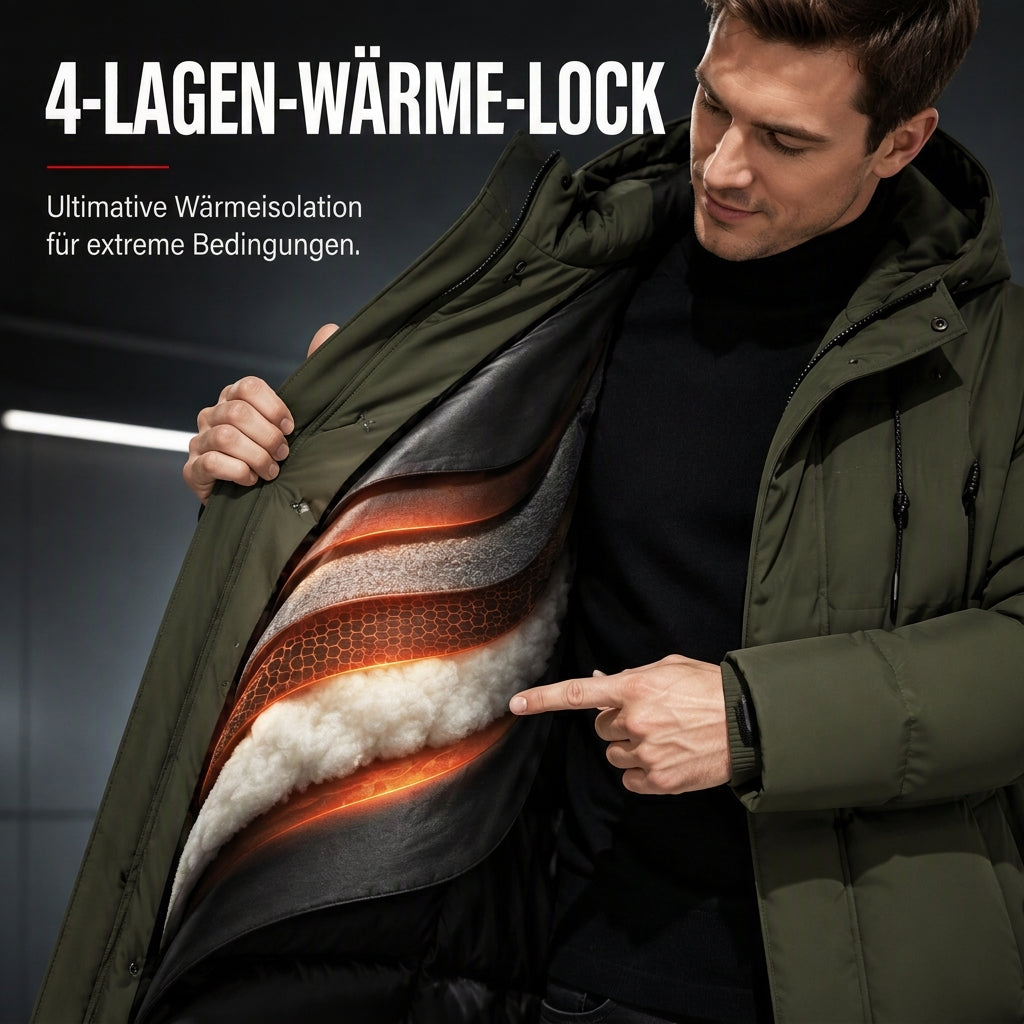 ✨ Neu eingetroffen – jetzt versandkostenfrei!✈Herren Freizeit Mittellange Gepolsterte Winter Verdickte Warme Oberbekleidung Mantel Übergröße