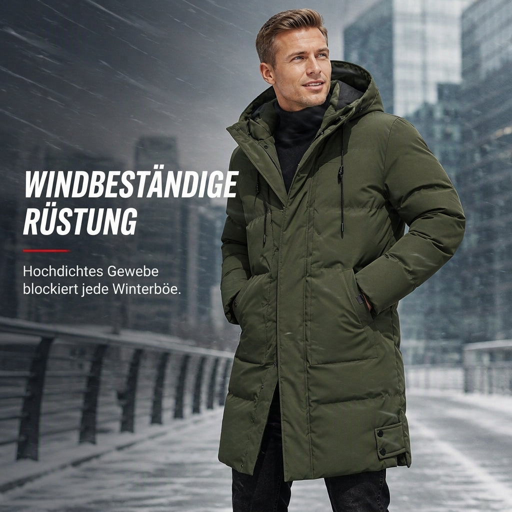 ✨ Neu eingetroffen – jetzt versandkostenfrei!✈Herren Freizeit Mittellange Gepolsterte Winter Verdickte Warme Oberbekleidung Mantel Übergröße