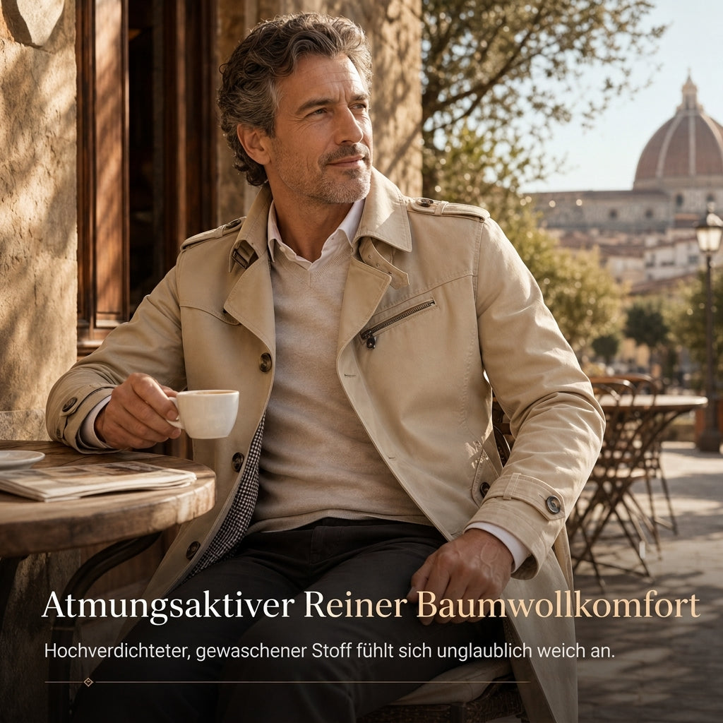 ⏳Begrenzte Zeit 50% Rabatt💥Herren Freizeit-Windjacke aus reiner Baumwolle, Arbeitsjacke für Frühling und Herbst