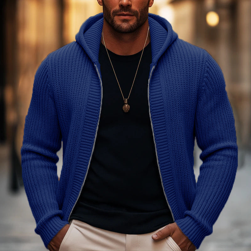 🏃‍♀️ Es wird im Akkord weggeschnappt – zögern Sie nicht! Legerer Kapuzen-Strickpullover mit Reißverschluss für Herren
