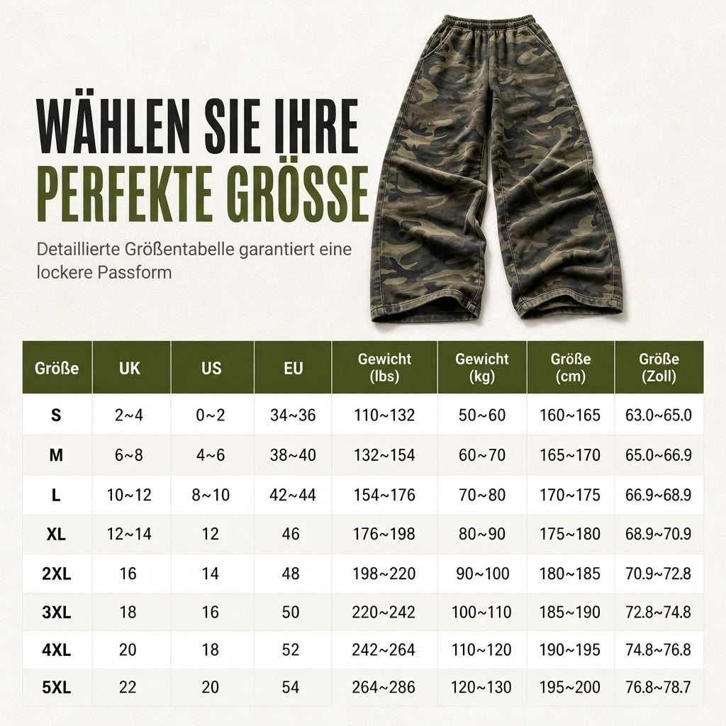 Weite Vintage-Sweathose für Damen, gewaschenes Material