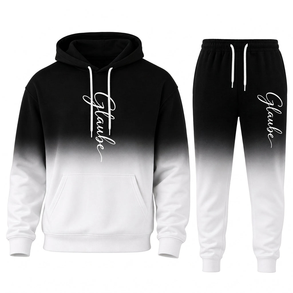 📢🎉50%Rabatt!!!🛍️✨Herren 3D-Digitaldruck Langarm-Kapuzenpullover und Hosen Set, lockerer Trainingsanzug für Frühling und Herbst