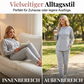 🔥Beliebtes Produkt ！✨Zweiteiliger, legere Trainingsanzug aus einfarbigem Stoff für Damen