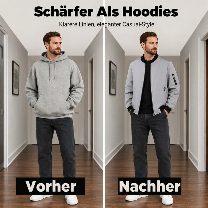 📦 Täglich 500+ Pakete versendet – der Wahnsinn! Leichte, lässige Bomberjacke für Herren