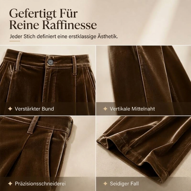 📢🎉50%Rabatt!!!🛍️✨Lässige, weit geschnittene Damen-Hosen mit hohem Bund und fallendem Stoff