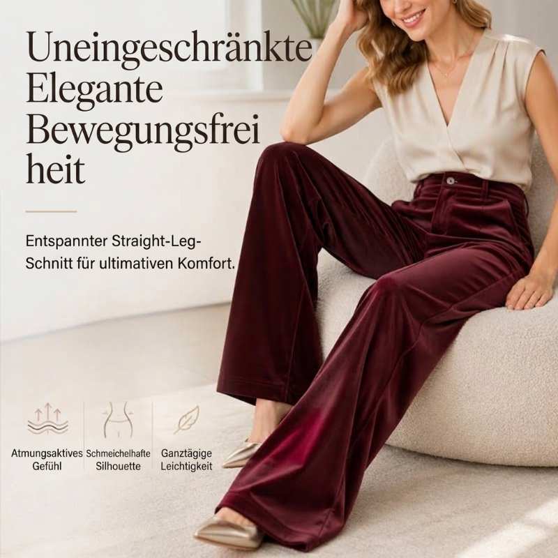 📢🎉50%Rabatt!!!🛍️✨Lässige, weit geschnittene Damen-Hosen mit hohem Bund und fallendem Stoff