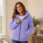 💎✨ Bestseller – Lässige Plüsch-Kapuzenjacke für Damen