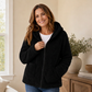 💎✨ Bestseller – Lässige Plüsch-Kapuzenjacke für Damen