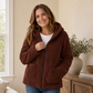 💎✨ Bestseller – Lässige Plüsch-Kapuzenjacke für Damen