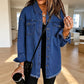 🧵 Jeansjacke mit ausgefranstem Saum für Damen – Lässig, bequem & immer passend