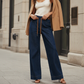 🎈 Lässige Weite-Jeans mit Kordelzug für Damen – Bequem, modern & immer passend