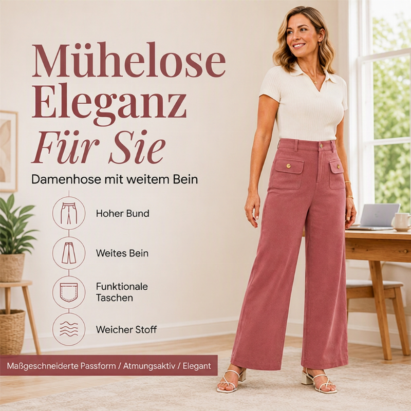 🔥 Schon über 50.000 Einheiten verkauft – jetzt mit 50% Rabatt! Weite Damen-High-Waist-Hosen