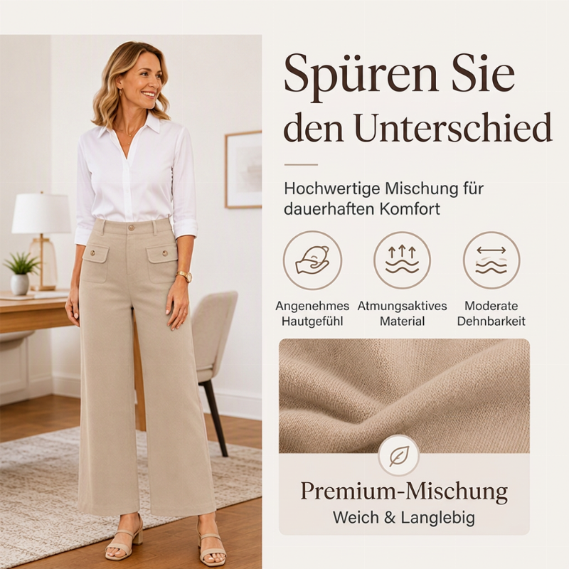 🔥 Schon über 50.000 Einheiten verkauft – jetzt mit 50% Rabatt! Weite Damen-High-Waist-Hosen