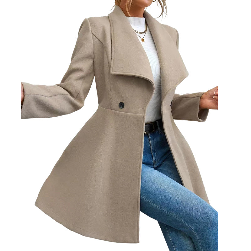 📢🎉50%Rabatt!!!🛍️✨Eleganter taillierter Damenmantel mit Reverskragen