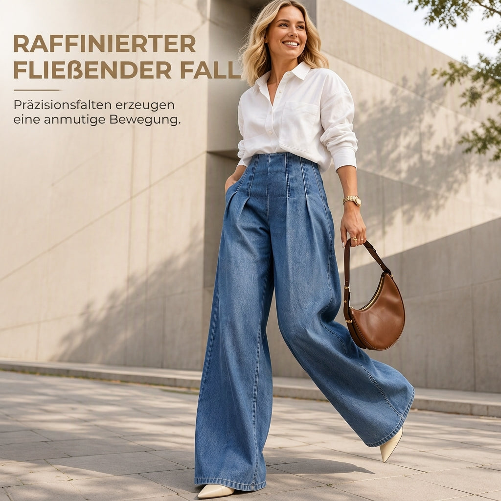 🧵 Lässig & schlankmachend – Weite Jeans mit hoher Taille – Weicher Denim, moderner Schnitt & vielseitig kombinierbar