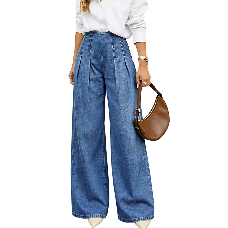 🧵 Lässig & schlankmachend – Weite Jeans mit hoher Taille – Weicher Denim, moderner Schnitt & vielseitig kombinierbar