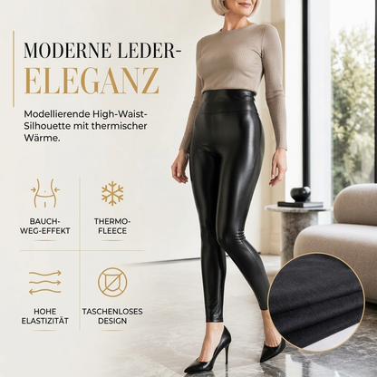 🖤 Hochtaillierte PU-Leder-Leggings für Damen – Figurschmeichelnd, stylisch & immer passend