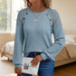 Legeres geripptes Langarmshirt für Damen