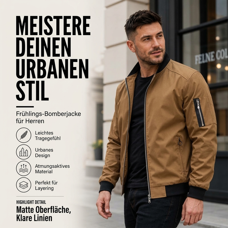 ✈️ Outdoor-Bomberjacke für Herren – Lässig, bequem & immer passend