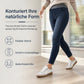 🔥Beliebtes Produkt ！✨Damen-Jeans mit hoher Leibhöhe, Schlupfbund, Slim Fit, Dunkelwaschung und breitem elastischem Bund