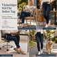 🔥Beliebtes Produkt ！✨Damen-Jeans mit hoher Leibhöhe, Schlupfbund, Slim Fit, Dunkelwaschung und breitem elastischem Bund