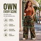 📈 Verkaufshit Nr. 1 – direkt 50%! Retro-Weitbeinjeans für Damen im Camouflage-Design