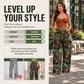 📈 Verkaufshit Nr. 1 – direkt 50%! Retro-Weitbeinjeans für Damen im Camouflage-Design