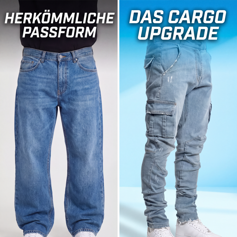 📣📣50%Rabatt!!!🎉✨Slim-Fit Jeans-Cargohosen – Figurbetont, praktisch & zeitloses Design