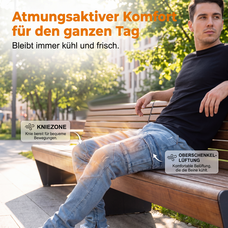 📣📣50%Rabatt!!!🎉✨Slim-Fit Jeans-Cargohosen – Figurbetont, praktisch & zeitloses Design